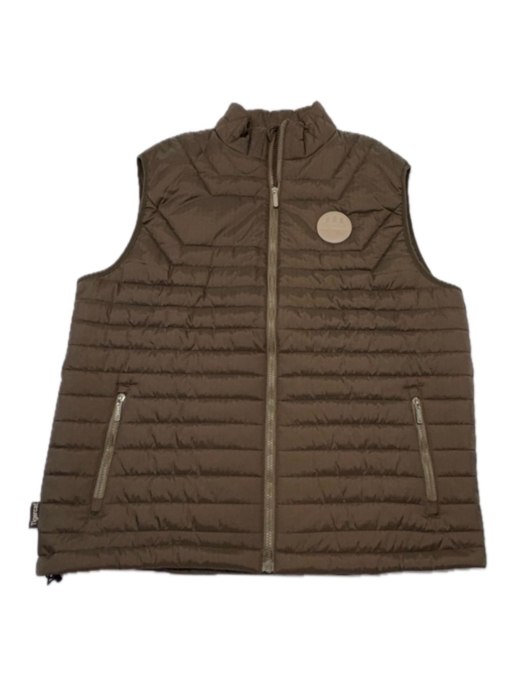 Tigercat-Men's Quilted Brown Packable Puffer Vest - Lightweight Size 2XL